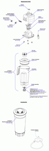 Part Location Diagram of 990058800 Hamilton Beach Motor (120v Only)